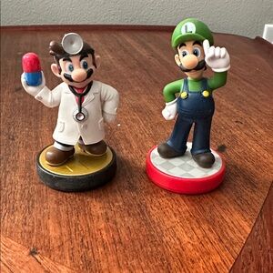 Nintendo Doctor Mario Amiibo & Super Mario Series Luigi Super Smash Bros Series